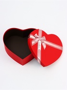 Набор подарочных коробок сердце 3 в 1, красный матовый, 31×27×13.3; 28×25×11.7; 26×23×10.3 см - Фото 6