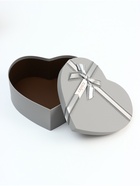 Набор подарочных коробок сердце 3 в 1, серый матовый, 31×27×13.3; 28×25×11.7; 26×23×10.3 см - Фото 6