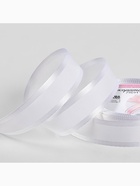 Лента декоративная, репсовая/атласная, 25 мм, 9.1 ±0.5 м, белая №001 - Фото 2