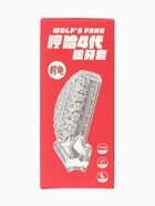 Насадка на пенис с эрекционным кольцом, гелевый силикон, стимулирующая, рельеф А, прозрачная - Фото 7