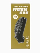 Насадка на пенис с эрекционным кольцом, гелевый силикон, стимулирующая, рельеф А, черная - Фото 7