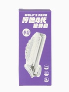 Насадка на пенис с эрекционным кольцом, гелевый силикон, стимулирующая, рельеф В, прозрачная - Фото 7