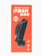 Насадка на пенис с эрекционным кольцом, гелевый силикон, стимулирующая, рельеф B, черная - Фото 7