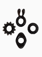 Кольцо эрекционное «Box A», набор 4 шт., гелевый силикон, черный - Фото 4