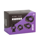 Кольцо эрекционное «Box B», набор 4 шт., гелевый силикон, черный - Фото 3