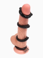 Кольцо эрекционное «Box B», набор 4 шт., гелевый силикон, черный - Фото 3