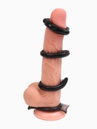 Кольцо эрекционное «Box B», набор 4 шт., гелевый силикон, черный - Фото 2