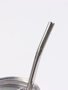 Калабас и бомбилья для приготовления чая Мате, 350 мл, с щёткой для чистки, нержавеющая сталь, мятные - фото 34470581