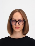 Очки для компьютера, антибликовые, 5.1×4 см, ширина 14.4 см, дужка 13.8 см, черная оправа - Фото 10