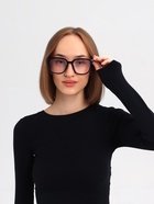 Очки для компьютера, антибликовые, 5.1×4 см, ширина 14.4 см, дужка 13.8 см, черная оправа - Фото 11