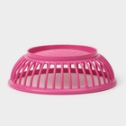 Фруктовница Доляна «Дискарт», пластик, 21.5×6.7 см, розовая - Фото 3