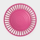 Фруктовница Доляна «Дискарт», пластик, 21.5×6.7 см, розовая - Фото 4