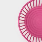 Фруктовница Доляна «Дискарт», пластик, 21.5×6.7 см, розовая - Фото 5