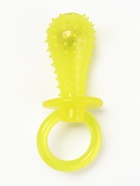 Игрушка жевательная «Соска» прозрачная, PP, 9.5 см, жёлтая - Фото 2