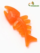 Игрушка жевательная «Планктон» прозрачная, PP, 12.5 см, оранжевая - Фото 1