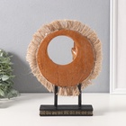 Фигурка полистоун «Золотая ящерица на плетёном кольце», 5×13.2×21.5 см - Фото 3