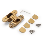 Петля скрытой установки LOCKLAND, 30×110 мм, с 3D-регулированием, цвет матовое золото - Фото 10