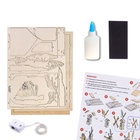 УЦЕНКА Ночник - конструктор своими руками из дерева «Тёмный воин», подставка - разделитель для книг - Фото 2