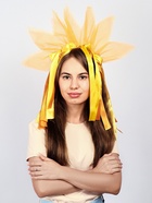 Карнавальный набор «Ясное солнышко»: ободок, пояс, ленты, жёлто-оранжевый - Фото 2