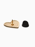 Значок «Россия» в сердце, цветной в серебре - Фото 3