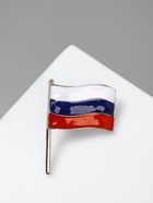 Значок «Флаг России», цветной в серебре - Фото 2