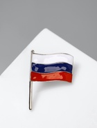 Значок «Флаг» России, цветной в серебре - Фото 6