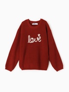 Джемпер детский KAFTAN Love р.34 (122-128 см), красный 10539569 - фото 13833269