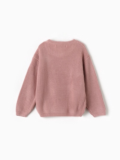 Джемпер для девочки KAFTAN: Love, розовый, размер 34 (122-128 см)