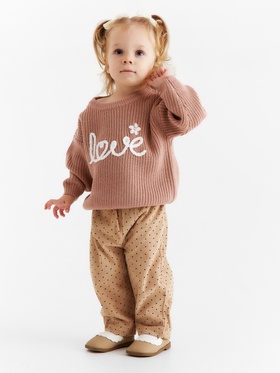 Джемпер Крошка Я Love, р.92-98 см, пудровый