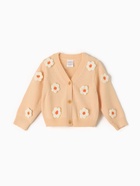 Кардиган Крошка Я Ромашки, р.68-74 см, бежевый - фото 117420150