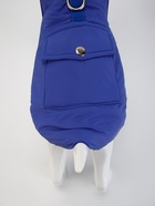 Куртка - попона, двусторонняя, размер L, ДС 32, ОГ 45 см, вес 7-10 см, синяя - Фото 6