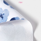 Скатерть на стол Доляна «Фиалки», 137×180 см, сине-белая - Фото 4