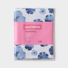 Скатерть на стол Доляна «Фиалки», 137×180 см, сине-белая - Фото 5