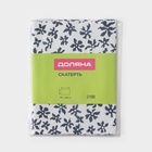 Скатерть на стол Доляна, 137×180 см, чёрно-белая - Фото 5