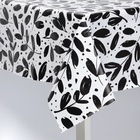 Скатерть на стол Доляна, 137×180 см, чёрно-белая - Фото 2