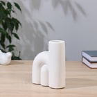 Ваза «Кирстен», 16×5×13 см, керамика, белая 10631733