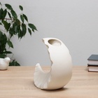 Ваза «Полумесяц», 7×17×18 см, керамика, белая - фото 31492556