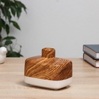 Ваза Теа, 8×11×9.5 см, керамика, белая, коричневая - Фото 3