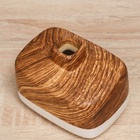 Ваза Теа, 8×11×9.5 см, керамика, белая, коричневая - Фото 4