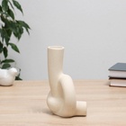 Ваза «Узел», 11×5×18 см, керамика, белая - фото 31492571 Ваза «Узел», 11×5×18 см, керамика, белая - фото 31492571