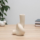 Ваза для цветов «Узел», 11×5×18 см, керамика, белая - Фото 5
