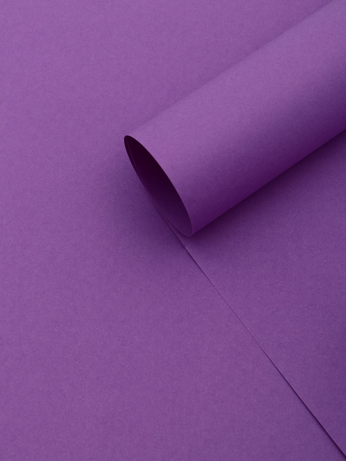 Бумага упаковочная крафт «Фиолетовый»,50×70 см - Фото 1