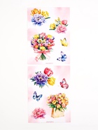 Набор блокнот А6, 32 листа, наклейки, магнитные закладки «8 марта! ТЫ прекрасна!» (комплект 2 шт) - фото 31526559