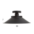 Светильник "Алми" E27 40Вт черный d.30 см - фото 32287661