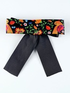 Карнавальная повязка «Марьюшка», р-р 50-58 см, чёрная с птичками - Фото 2