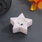 Фигурка светящаяся RISALUX «Звезда. Гора», LED-ночник, 3xLR1130, 7×7×2.5 см - фото 5038366