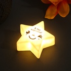 Фигурка светящаяся RISALUX «Звезда. Смайл», LED-ночник, 3xLR1130, 7×7×2.5 см - Фото 2