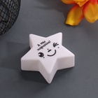 Фигурка светящаяся RISALUX «Звезда. Смайл», LED-ночник, 3xLR1130, 7×7×2.5 см - Фото 3