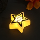 Фигурка светящаяся RISALUX «Звезда. Лучи», LED-ночник, 3xLR1130, 7×7×2.5 см - Фото 2