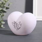 Фигурка светящаяся RISALUX «Сердце. Голуби», LED-ночник, 3хLR44, 8×11×7 см - Фото 4